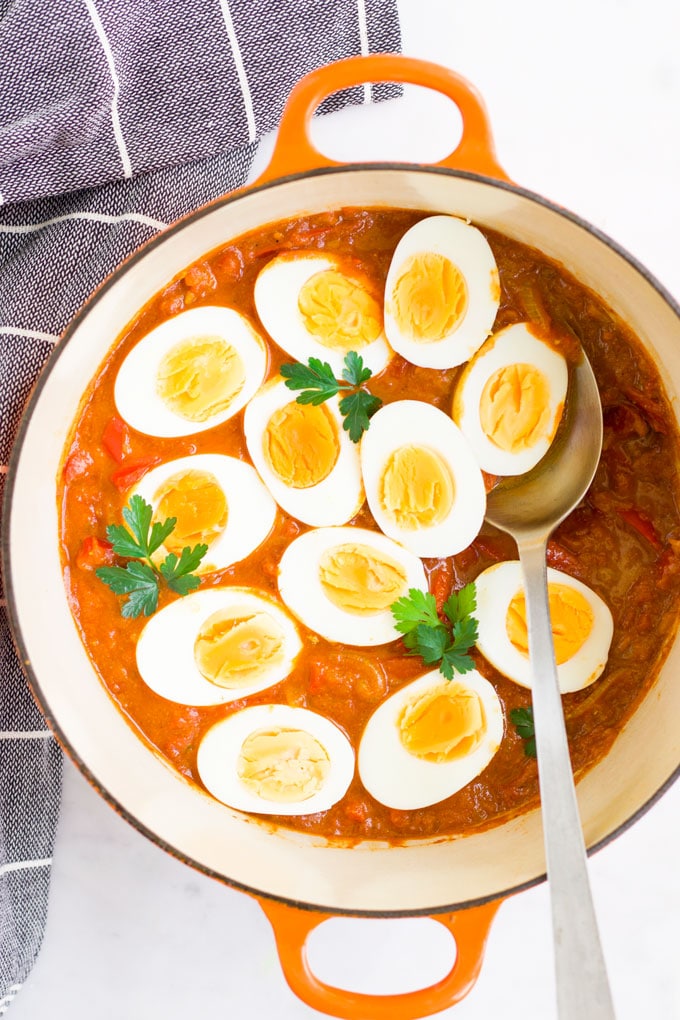 Egg Curry in Pan